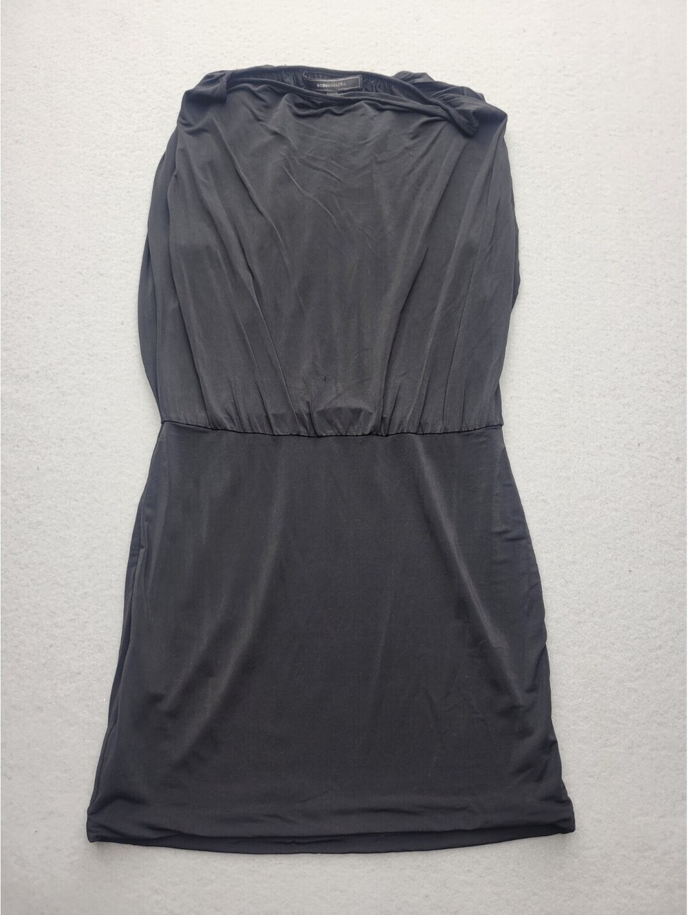 BCBGMAXAZRIA Women's Dress XXS Black Basic Mini Sleeveless Solid Casual Party